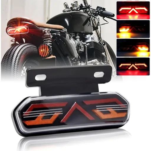 Multifunctional Motorcycle Tail Light 12V Universal Waterproof LED Brake Light Driving Lights Turn Signals For