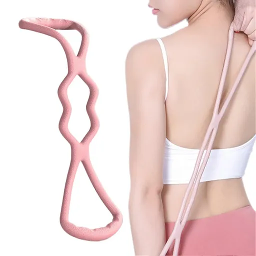 Figure 8 Resistance Band for Yoga Pilates Strength Training with Ergonomic Design and Textured Grip