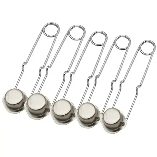 5 Pack Metal Flint Spark Lighters with Extended Handles for Propane Torches, Welding, Camping Stoves and Gas Ignition, Silver, 18 cm