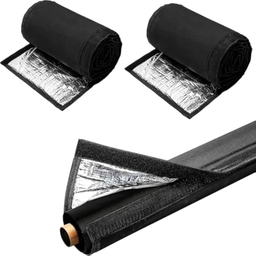 3-Layer HVAC Copper Pipe Insulation Cover, Flexible Lines Insulation Cover for Central Air Conditioning, 5-8 Thickness Air Conditioner Line Insulation, AC Hose Sleeve for Heat (2PC#72*10.2in)