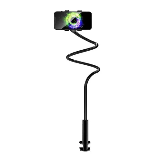 Gooseneck Phone Holder for Bed or Desk: Gooseneck Cell Phone Stand with 29.5 Inches Flexible Long Arm & Clamp |Bed Ajustable