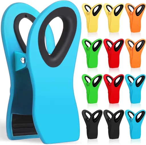 12 Piece Magnetic Food Clips for Refrigerator and Kitchen