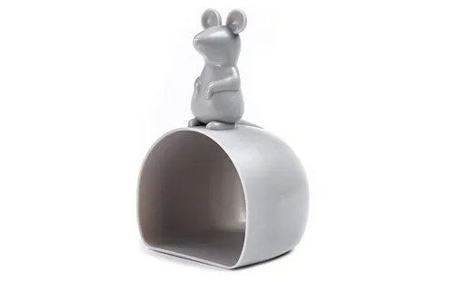 Cartoon Mouse Grey Rice Paddle - Kitchen Tool for Grains