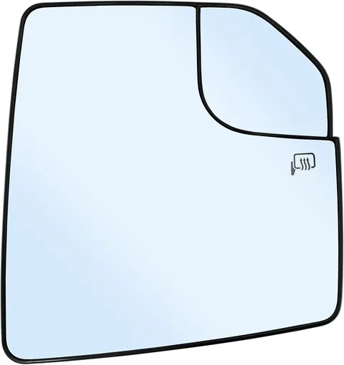 Ford F150 Right Side Heated Blind Spot Mirror - Convex Glass with Rear Holder FL3Z17K707A Passenger Side (Right)