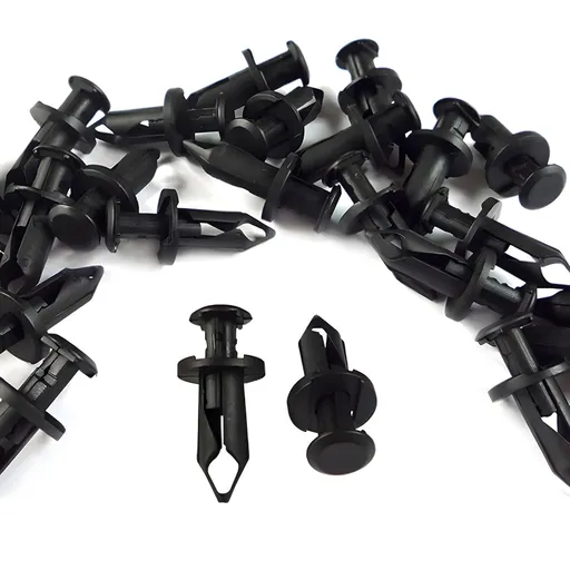 Pack of 100 Replacement for Can Am 293150089 ATV UTV Fit 8mm 5/16 inch Hole Fender Rivet Plastic Clip Push Pin Splash Guard Body Panel Retainer Motorcycle Black Nylon Fastener for Bombardier