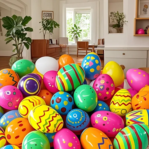 36PCS colorful plastic Easter eggs can be filled with Easter eggs, lucky surprise eggs, Easter decorations, Easter basket fillers, suitable for all kinds of activities and themed parties.