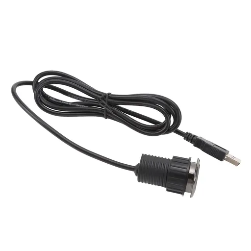 Desktop Power Grommet Small Hidden Flush Mount Power Strip Socket with 2 USB Charging Ports for Office Conference Table