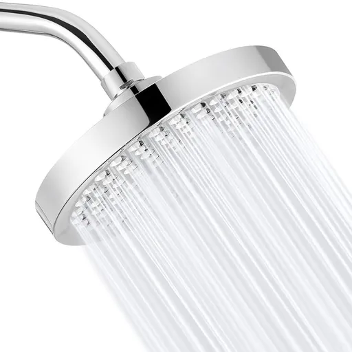 High Pressure Rain er Head,6 Inch Round Fied er with ivel Adjustable Angle Replacement erhead,Chrome Finish,Easy Installation