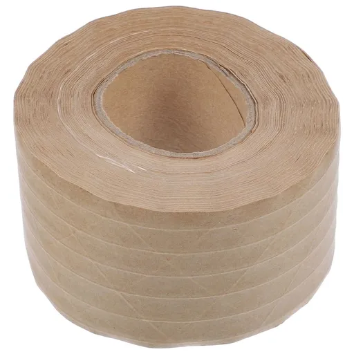 Heavy Duty Kraft Paper Tape Light Brown Water Activated for Secure Packing and Sealing