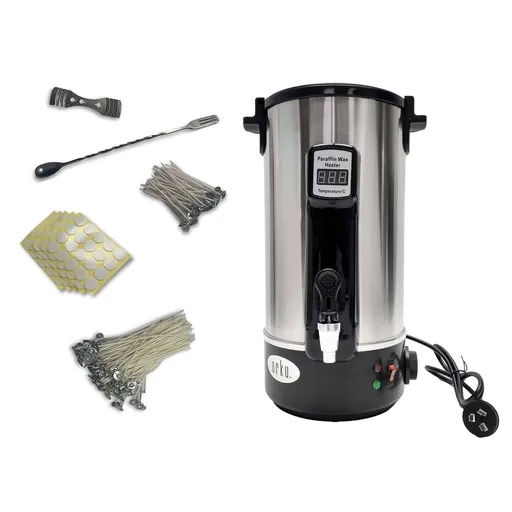 10L Orku Candle Wax Heater With Tap And Accessories - Candle Making Melter Pot