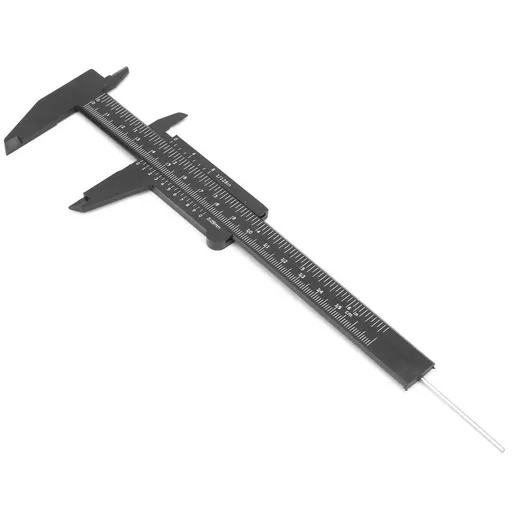 Mini Plastic Caliper High Accuracy Double Rule Scale Measuring Tool Rectangular Vernier Caliper Fast Read Sliding Gauge Ruler