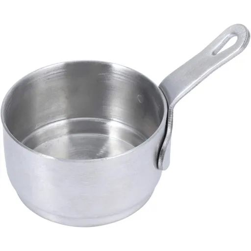 Mini Saucepan Butter Milk Cheese Melting Pot Pan Small Heating Pot Cookware with Handle for Home Kitchen Restaurant （Small silver）