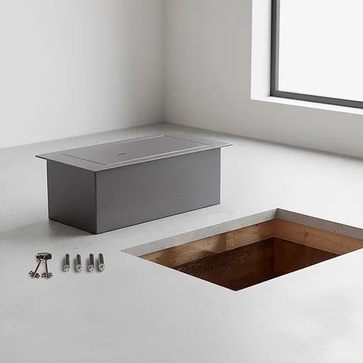 Underfloor Concealed Safe with Key – Heavy Duty Hidden Floor Security Box