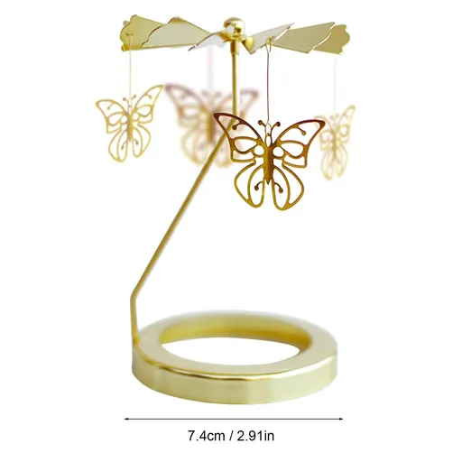 Rotating Candle Holder | Rotary Candle Holder Table Decoration - Metal Revolving Candlesticks Table Centerpieces for Wedding