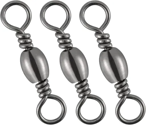 Barrel Swivels Fishing Tackles, for Salwater & Freshwater, Available from #16-#6/0, Leader Line Lure Connector - #16-18LB