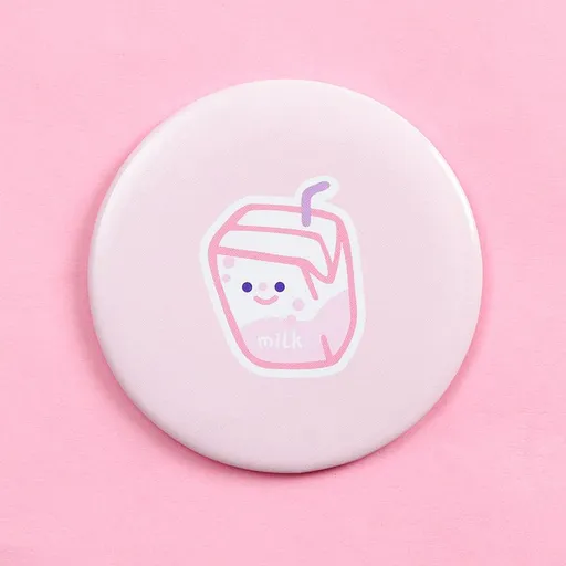 Folding Mirror, Hand-held Vanity Mirror, Portable Cute Mini Daisy Small Mirror, Small Round Mirror in Student Dormitory-5pcs