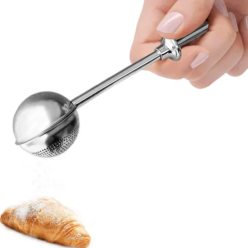 Flour Sifter Stainless Steel Easy Use 304 Stainless Steel Baking Tool