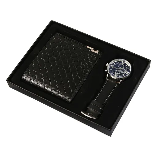 Men's Gift Set with Box, Brown Wallet Watch, Gifts for Men, Valentines Day Gifts for Him, Valentine's Day & Father's Day Present Gift