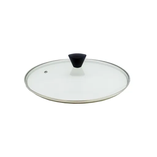 KOMAN Stainless Steel Glass Lid with Bakelite Handle - 26cm