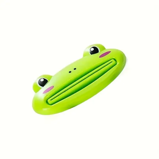 Cartoon Animal Plastic Frog Cat Panda Pig Shaped Toothpaste Cream Squeezers - Pack of 4 Mix Designs