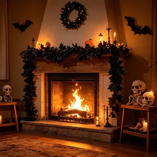 Halloween Garland Artificial Vines With Maple Leaves For Fall Thanksgiving Christmas Scenic Area Decor Indoor Mantle Table Centerpiece Display