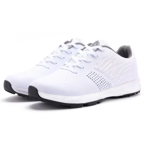 THESTRON Mens Golf Shoes Waterproof Non Slip White US 10-EUR 45