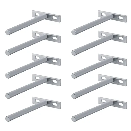 Sturdy Durable Wall mounted Concealed Round Bracket for Shelf Board Household (5inch)