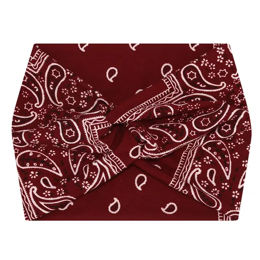 5-PCS Cashew nuts are red Women's Extra Wide Turban Headband - Elastic Yoga & Sports Hair Wrap