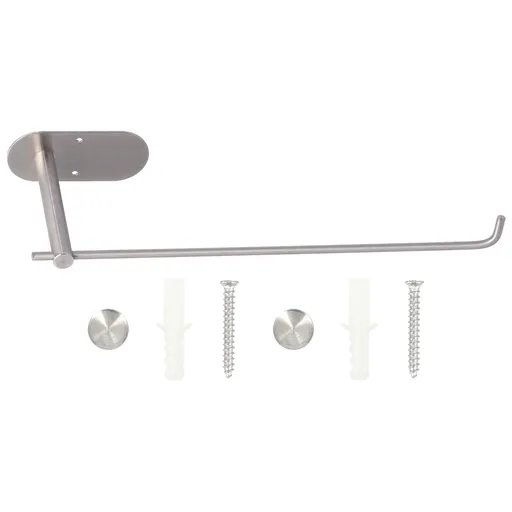 Plastic Wrap Rack Stainless Steel Wall Mounted Paper Towel Rack Paper Roll Holder for Kitchen Bathroom