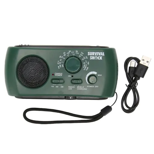 Hand Crank Radio Portable Practical LED Torch Outdoor Multi Band AM/FM/SW Solar Hand Crank Weather Radio