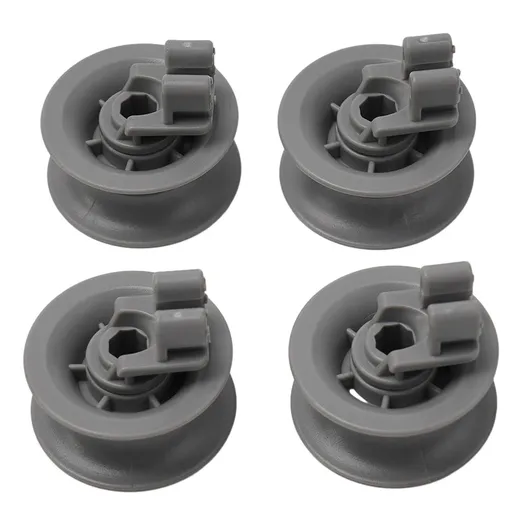 4 Pack Upper Basket Wheels 611666 for Bosch Siemens Neff Dishwashers - Compatible with Multiple Models