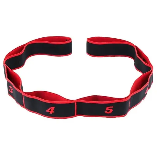 QZE 8-Segment Resistance Band for Adult Fitness Stretch Adult 8-segment elastic band Red 4X90CM
