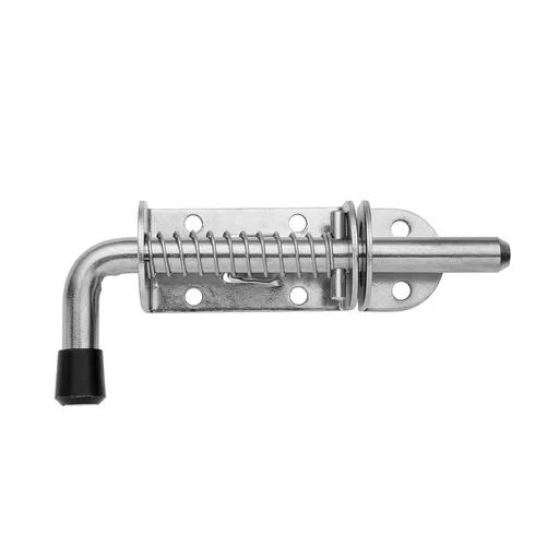 Spring Loaded Latch Pin, Stainless Steel Barrel Bolt Thickened 2mm Door Lock, 5 Inch Brushed Finished(2 Pack)