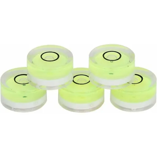5 pcs ROund Spirit Levels, Mini Circular Bubble Level Inclinometers, Circular Spirit Level For Tripod, Phonograph,