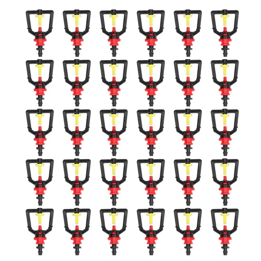 30 Sets Irrigation Sprinkler Water Saving Plastic Nozzle Connector Kit Garden Lawn Accessories
