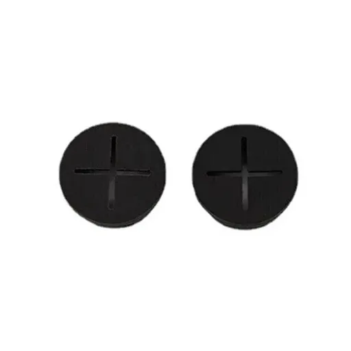 10 PCS 20mm Desk Cord Grommet, Flexible Silicone Cable Hole Cover Round Gasket - Black