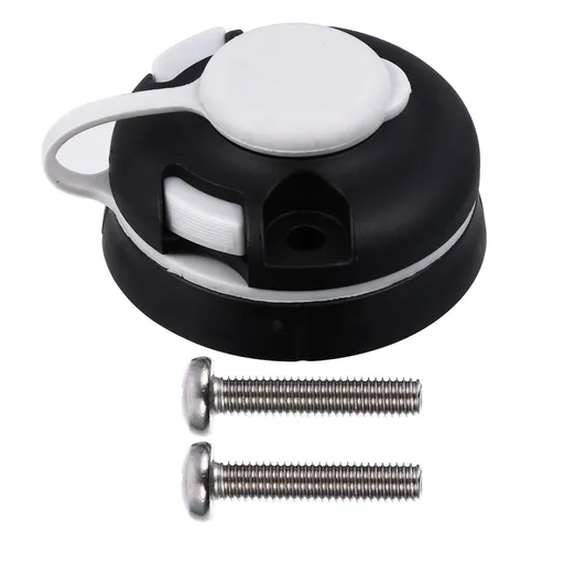 Round Kayak Mount Base Set in Black, and Sturdy Fishing Rod Holder for Boats and Kayaks