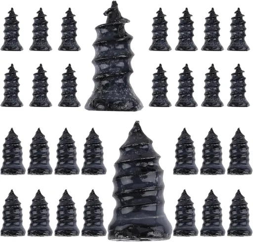 30 PCS Tire Repair Screws, Vacuum Tire Plug Kit Spiral Rubber Nails, Tire Plug Screw Type Quick Tool Spin Tire Plug, Car, Truck, Motorcycle Tire Puncture Repair