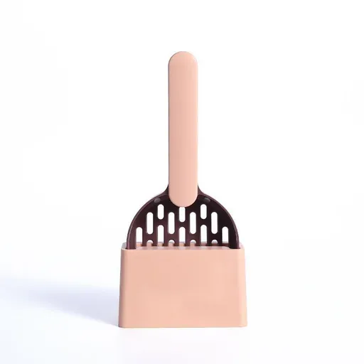 Coffee-Pink Two-tone Litter Scoop Set