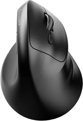 SOLAKAKA SM520 Tri-Mode Vertical Ergonomic Mouse, 24000 DPI Programmable Wireless Vertical Mouse，black