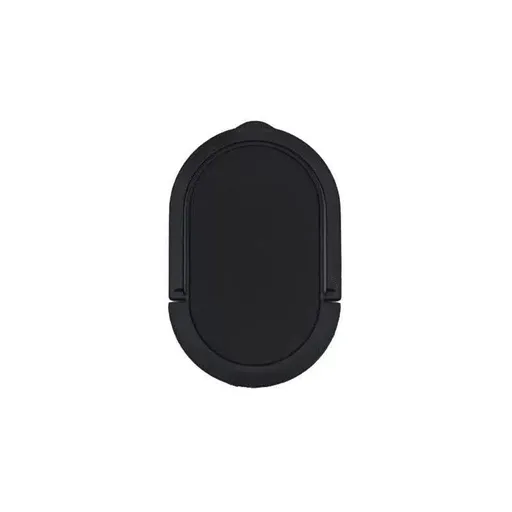 Iring Phone Ring Finger Holder Stand Car Mount Hook For Iphone Ipad Mobile Grip - F- Black