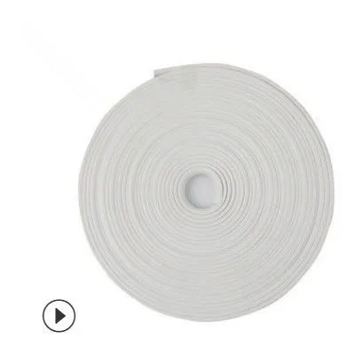 Ning zhi Rubber Wheel Hub Anti Collision Strip 8CM White (8.1m rolls)