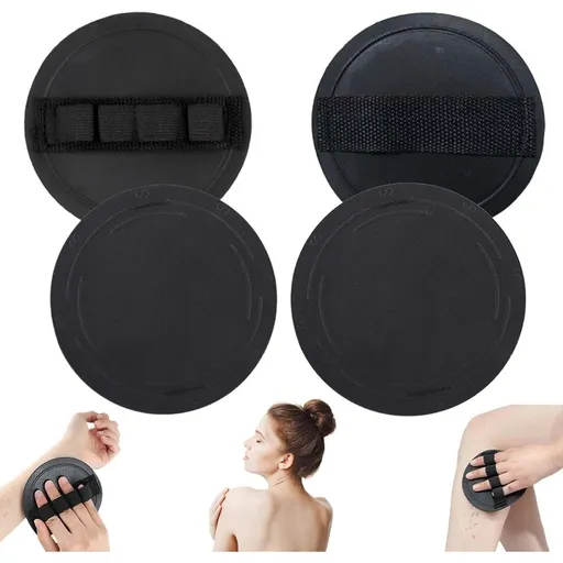 Soft Rubber Shower Scrubber Set for All Skin Types, Exfoliating Bath Shower Tool to Remove Dead Skin and Massage Skin for Men & Women