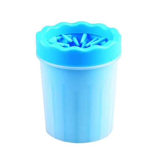 Paw cleaner for dogs, Puppy paw cleaner cup, Foot cleaner dog,Dog paw cleaner for small/medium breed,Blue