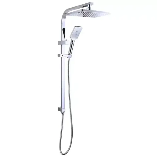 Chrome Shower Panel 30x15mm With Sliding Adjustable Shower Holder