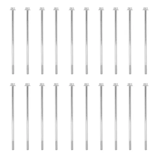 20Pcs Hex Flange Long Bolt Motor Generator Rotor Stator Screw Replacement Parts M6x155