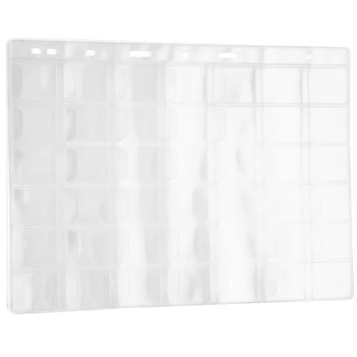 10 Sheets Coin Collection Page Display Stand Card Binder Sleeves Clips