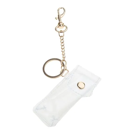 Lipstick Holder Keychain Sleeve Pouch Lip Holder Keychain Clear Lipstick Pouch PVC Material for Women Girls