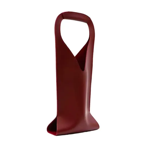 Single Wine Bottle Tote Carrier Gift Bag with Handle Durable