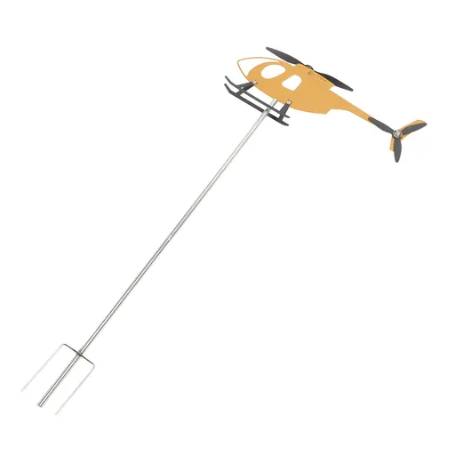 Airplane Weathervane Windmill Outdoor Wind Sculpture for Yard Garden Decoration Present for Flight Lovers Yellow